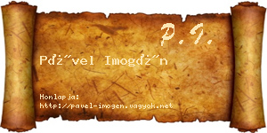 Pável Imogén névjegykártya